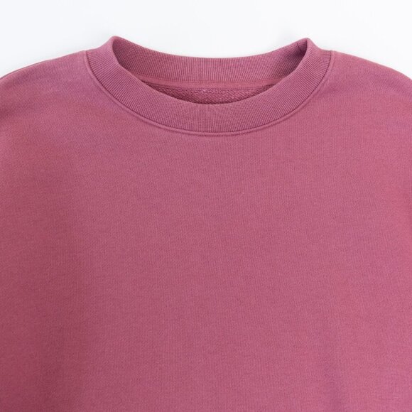 ALO Renown Heavyweight Crew Neck Pullover Sweatshirt Oversized Unisex Pink Small - Picture 4 of 9